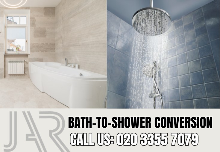 Bath to Shower Conversion by Brixton Bathroom Fitters
